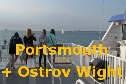 Anglie: Portsmouth + Ostrov Wight