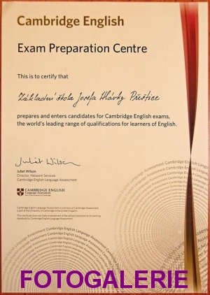 Slavnostn pedn jazykovch certifikt Cambridge