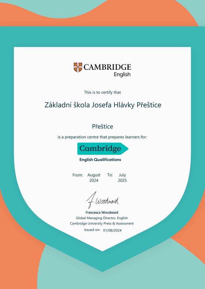 Certifikt Cambridge 2024/2025