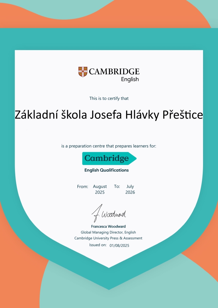 Certifikt Cambridge 2025/2026