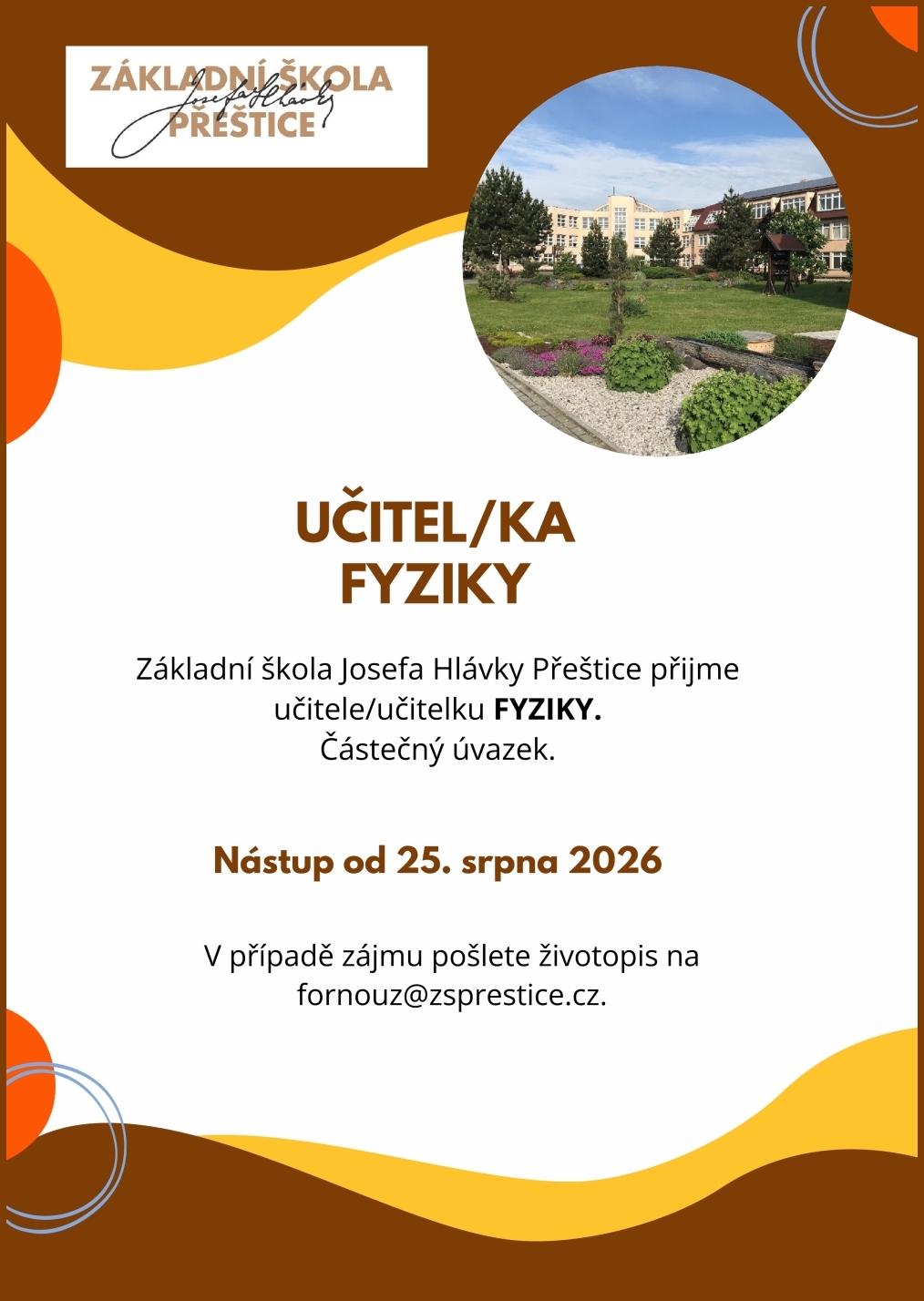 P�ijmeme u�itele fyziky