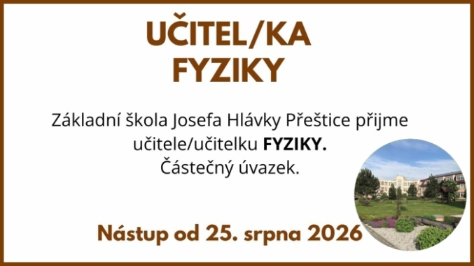 P�ijmeme u�itele fyziky