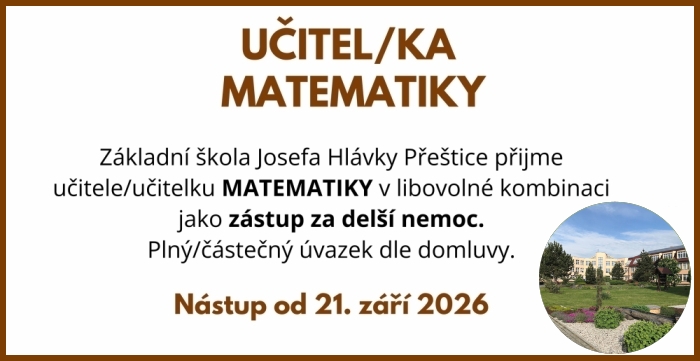 P�ijmeme u�itele matematiky